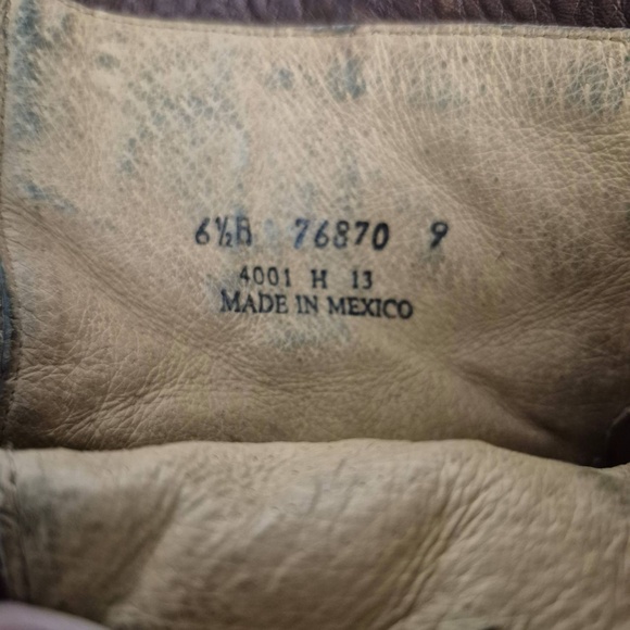 Frye Boot Brown Harness Ankle Zippered Motorcycle Western Women's Size 6.5 - Picture 7 of 11